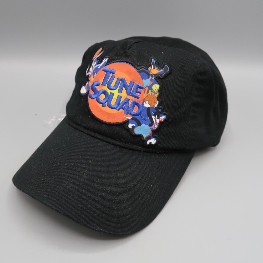 LOONEY TUNES Tune Squad Space Jam Baseball Hat Cap Space Jam Black Bugs Tweedy